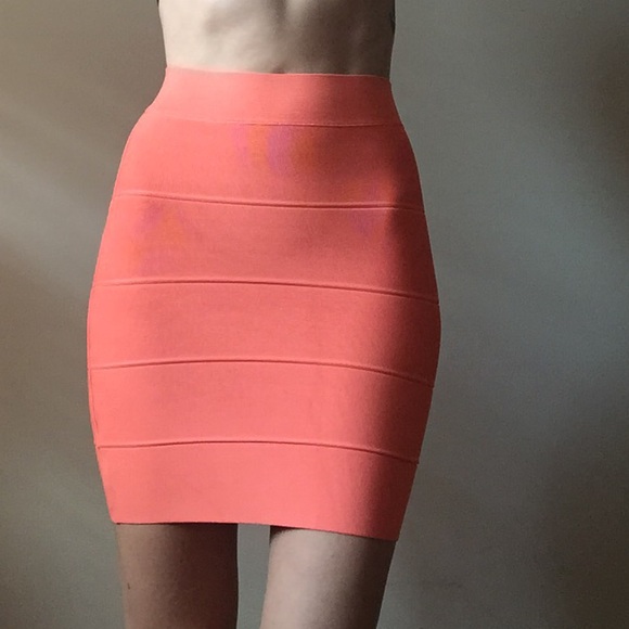BCBG bodycon tangerine skirt