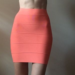 BCBG bodycon tangerine skirt