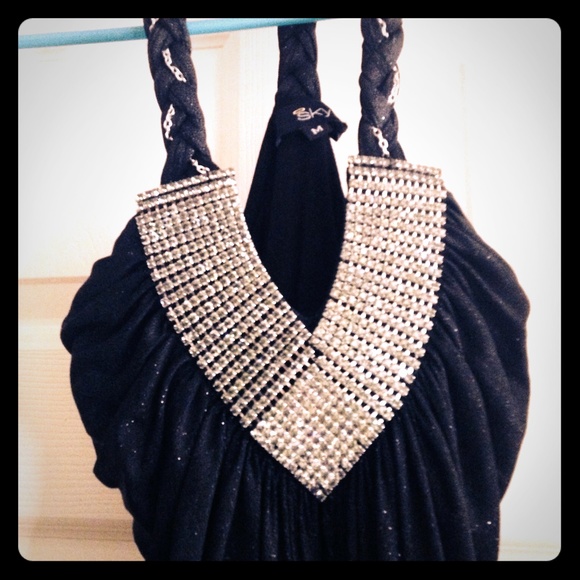 Beautiful black evening gown!