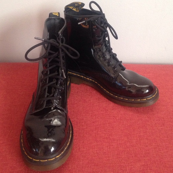 Women's Dr. Martens patent boots
