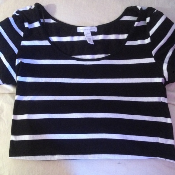 Striped crop top