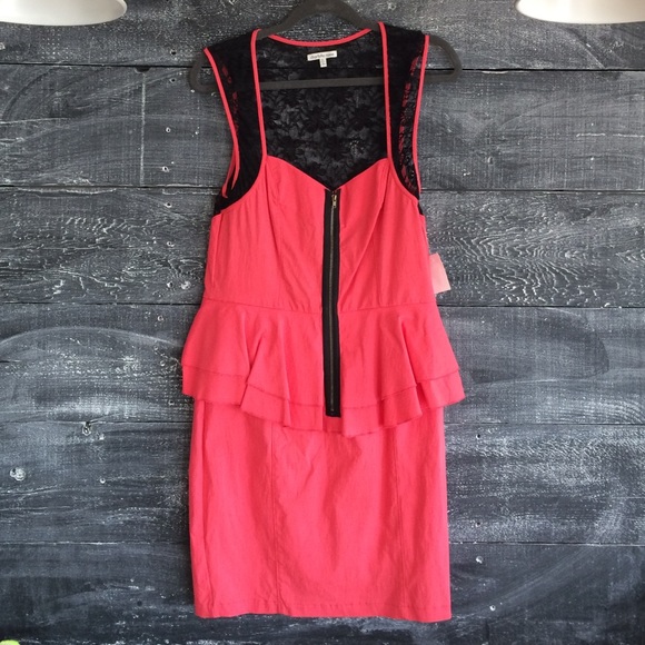 Adorable peplum lace dress