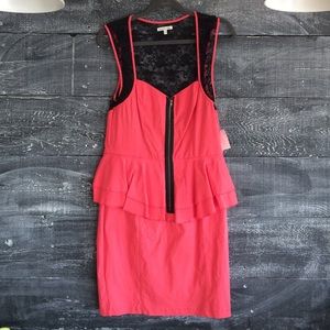 Adorable peplum lace dress