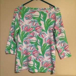Lilly Pulitzer Andie top in Ring The Bellboy