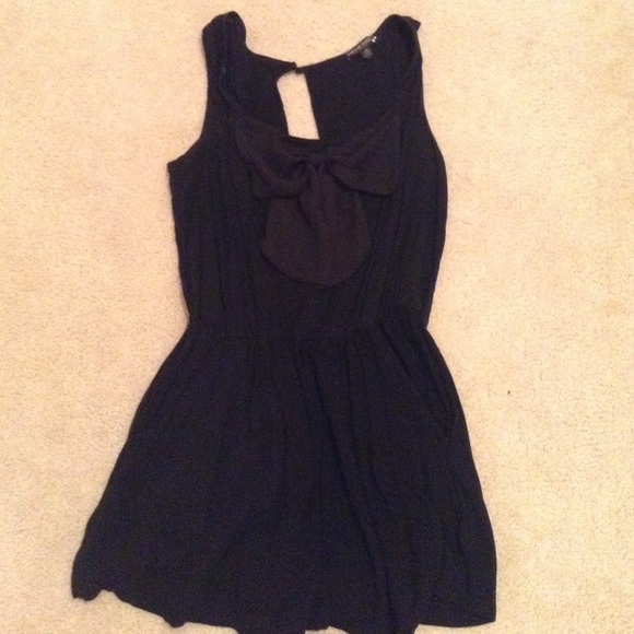 Cute Black Bow Romper
