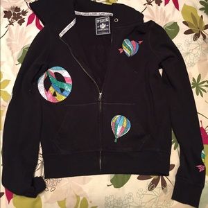 Black Hot Air Balloon Sweatshirt