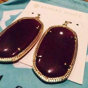 Purple Danielle Kendra Scott earrings