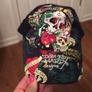 Don Ed Hardy Navy Blue Hat