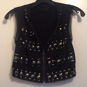 Bejeweled super chic vest!!