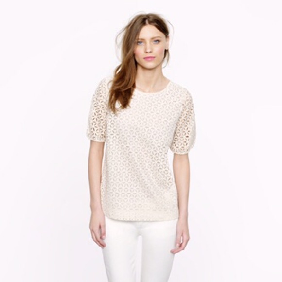J. Crew Collection eyelet top