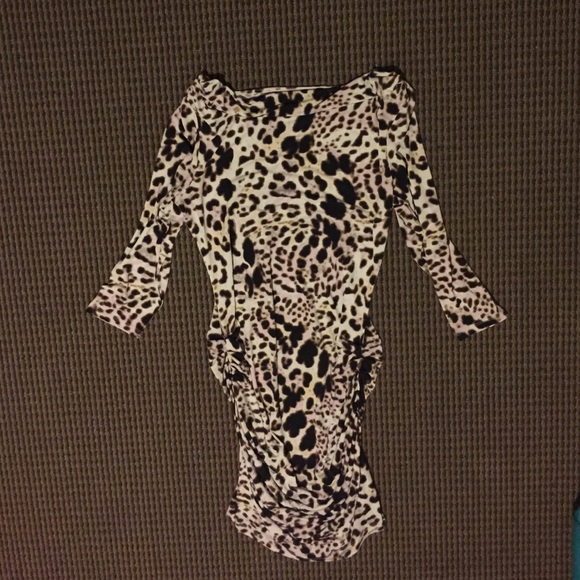 Cheetah Print Tight Dress