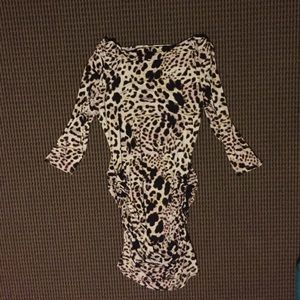 Cheetah Print Tight Dress