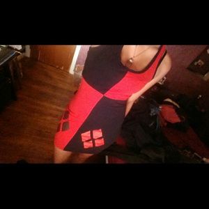 Harley Quinn Halloween cosplay dress