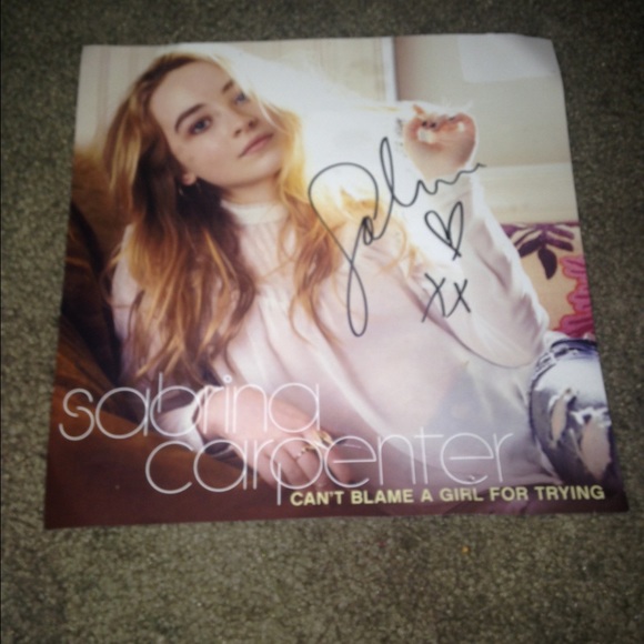 Sabrina carpenter poster signed