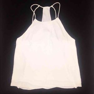 H&M White RacerBack Blouse