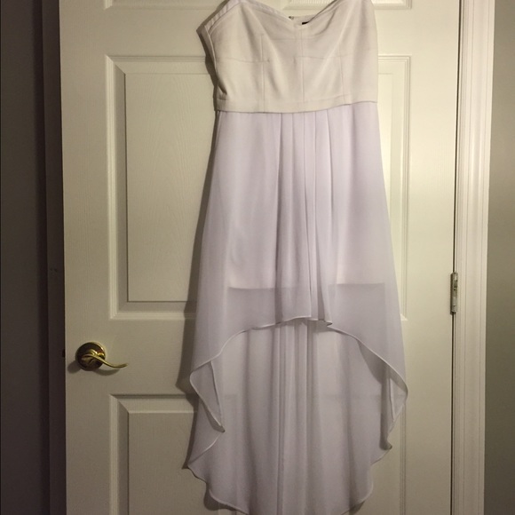 White High Low Dress - Picture 2 of 4
