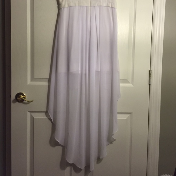 White High Low Dress - Picture 3 of 4