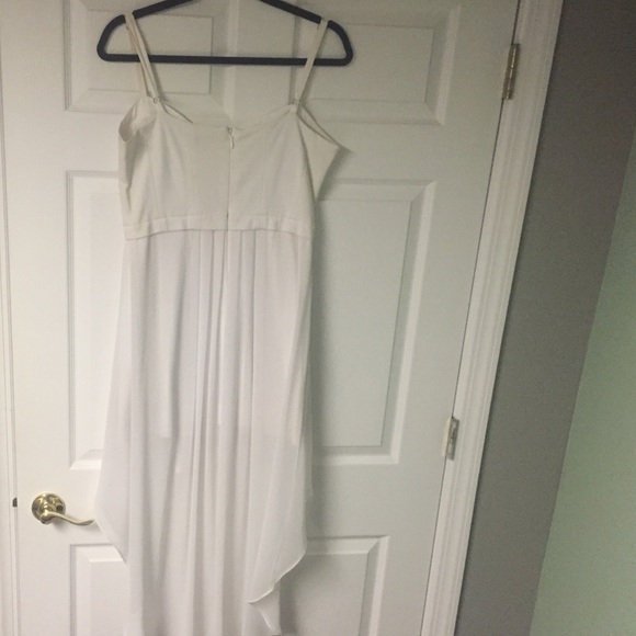 White High Low Dress - Picture 4 of 4