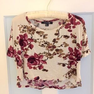 floral crop top