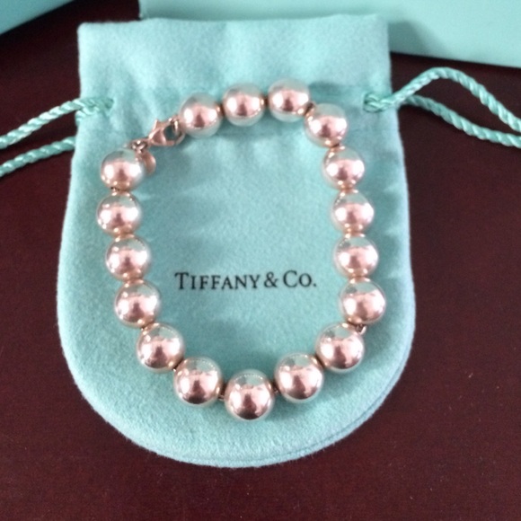 Auth Tiffany & Co. Silver bead bracelet