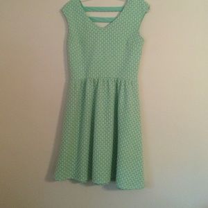 Mint Green Patterned Dress