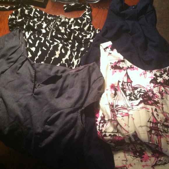 Bundle! 4 dresses. Forever 21, H&M, and handmade.