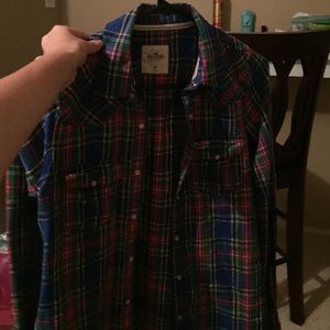 Hollister plaid button up.