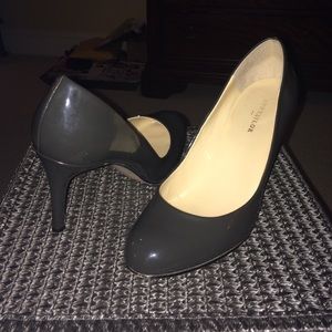 Patent Leather Dark Gray Shoes