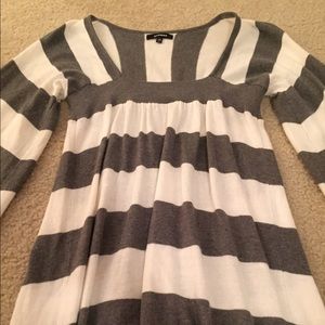 Tunic stripped sweater