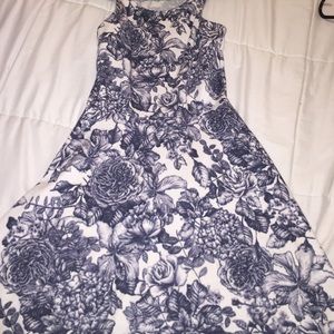 blue flower dress