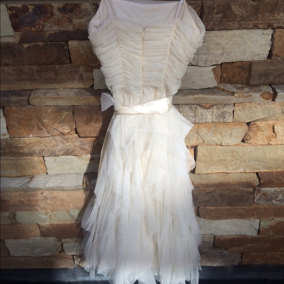 White Ruffle Dress - Picture 2 of 3