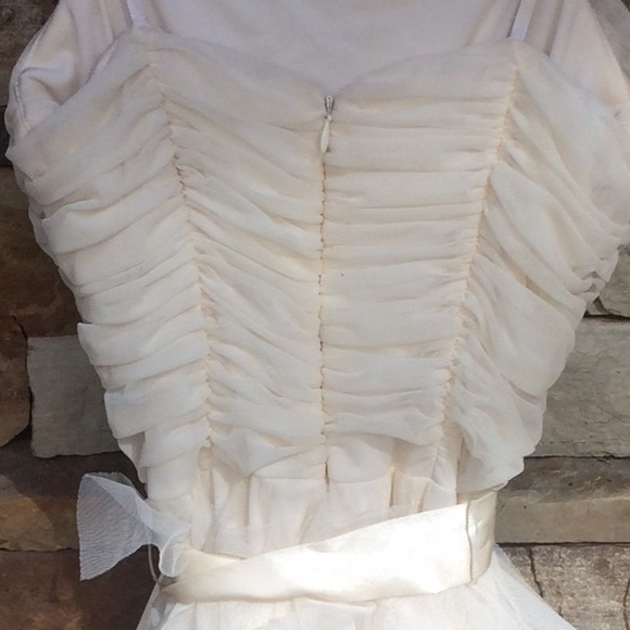 White Ruffle Dress - Picture 3 of 3