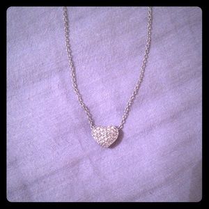 Swarovski pendent heart necklace.