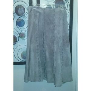 Suede Skirt