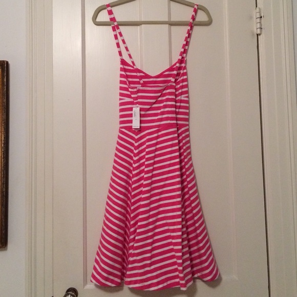 *** SOLD *** Striped Fit and Flare Dress - Picture 2 of 3