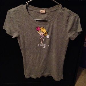 hollister beach girl tee.