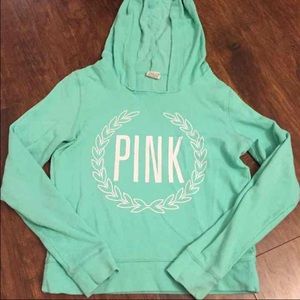 Mint color Vs pink hoodie
