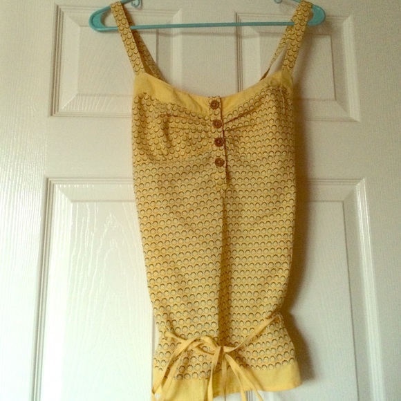 Roxy Cross Back Tank Top with Bottom Tie