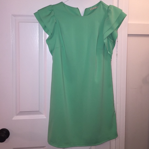 lime green dress