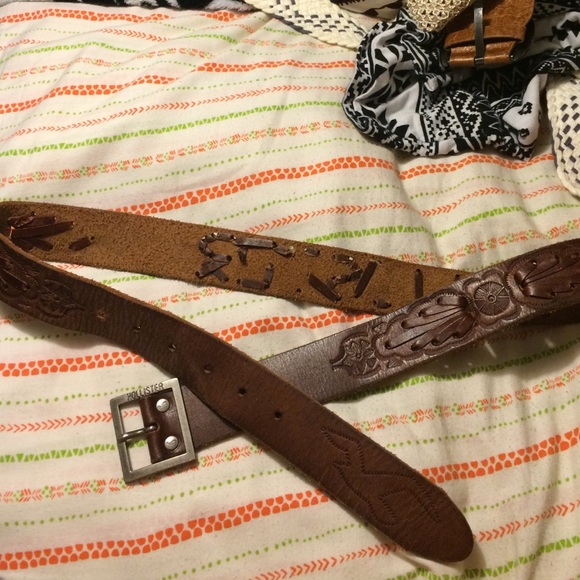 Cute leather hollister belt