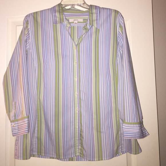 Pastel striped button down - Picture 1 of 3