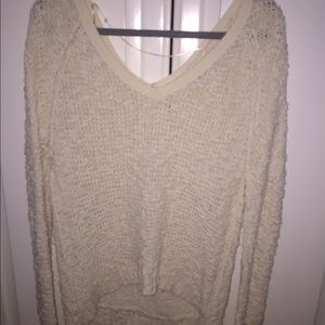 Free People cream sweater! Never worn!!