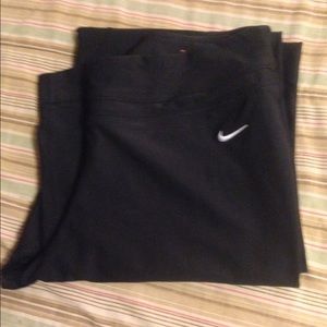 Women's Nike Dri-Fit Sz Large Black Athletic pants