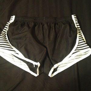 Black running shorts