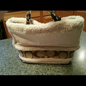 Coach winter satchel