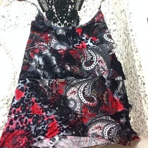 Spaghetti strapped tank top