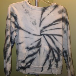 tie dye pullover sweatshirt