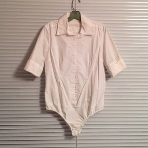 White blouse bodysuit