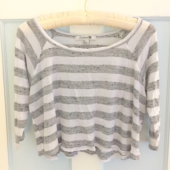 striped crop top