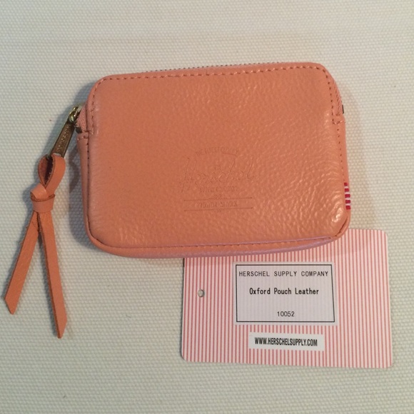 Herschel Oxford Pouch Leather Wallet in Flamingo